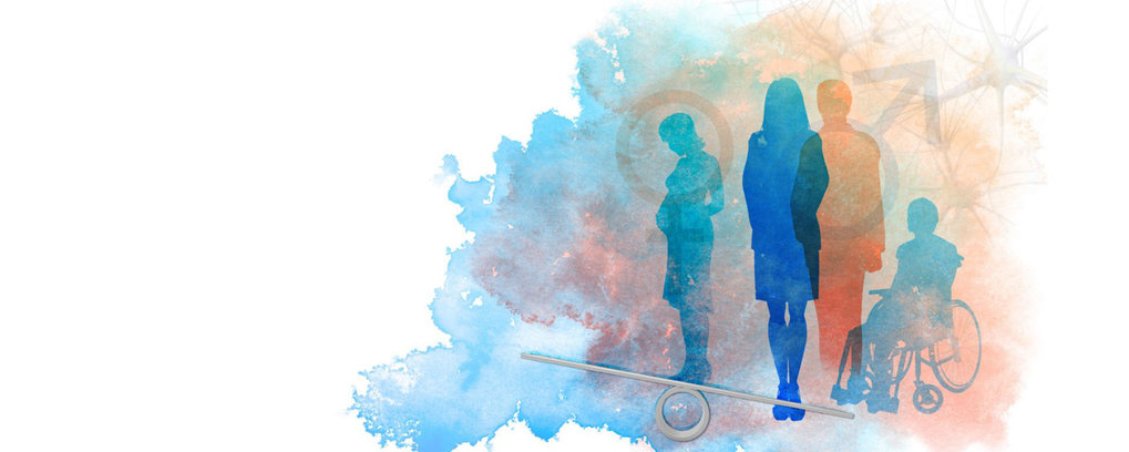 Grafic on the topic of equal opportunities