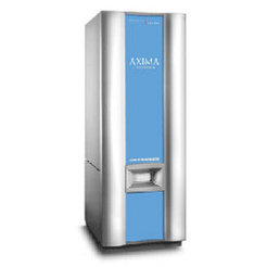 Shimadzu Biotech Axima TOF2, an Amldi TOF mass spectrometer, with PSD and collision induced dissociation (CID) functions.